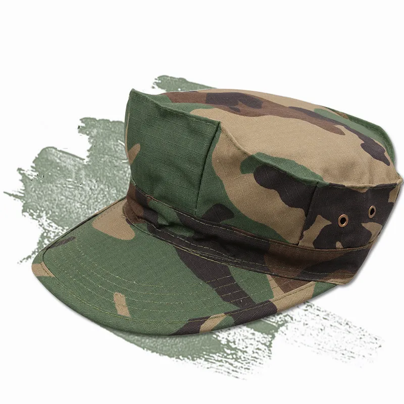 Men s Outdoor Climbing Hiking Sunscreen Round Octagonal Cap Army Tactical Military Patrol Sunshade Cotton Breathable Peaked Hat - Image 2