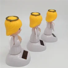 Автомобильный орнамент, солнечные игрушки, пластик ABS, танцующий ангел, Веселый ангел, откидной клапан, игрушки для стола, украшения для дома, Декор, игрушки, автомобильные аксессуары