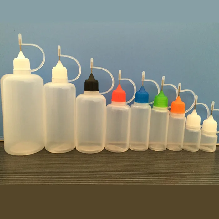 

3/5/10/15/20/30/50/60/100/120ml Plastic Squeezable Needle Bottles Eye Liquid Dropper Sample Eyes Drop Refillable Bottle CL0031