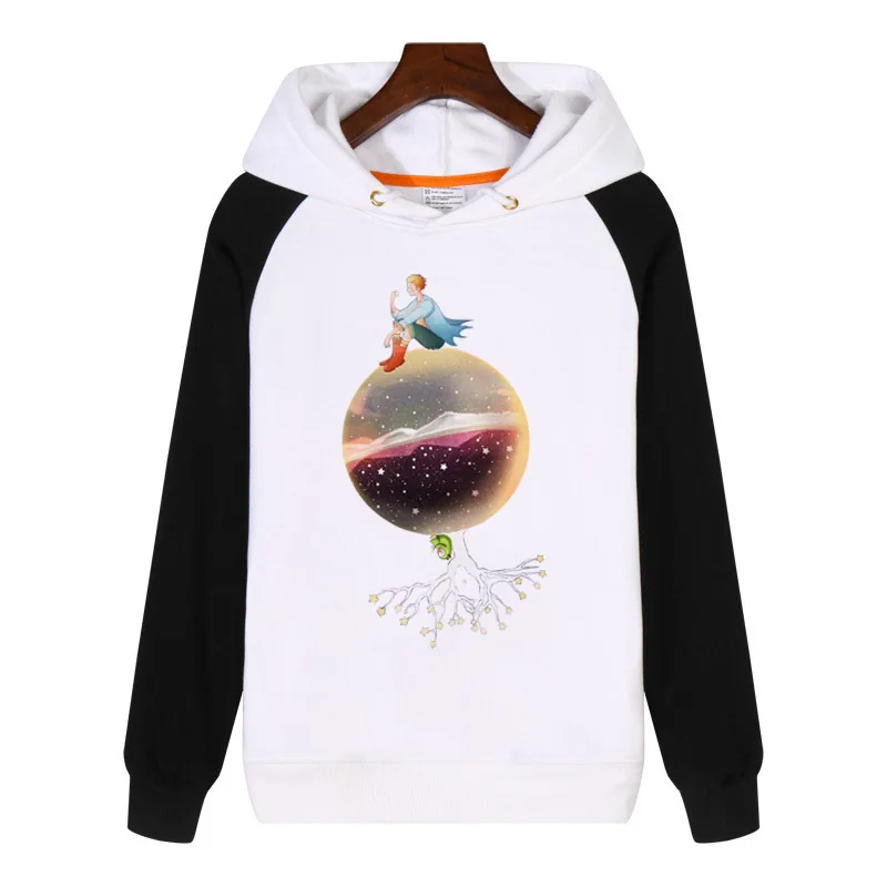 

The Little Prince Moon Stars Hoodies men women Sweatshirts Streetwear Hoody Clothes Thick Fleece Clothing Sportswear GA416