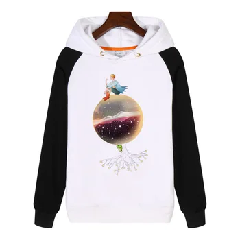 

The Little Prince Moon Stars Hoodies men women Sweatshirts Streetwear Hoody Clothes Thick Fleece Clothing Sportswear GA416