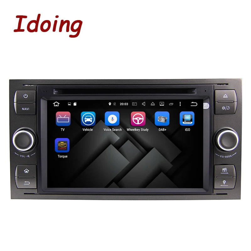 Flash Deal Idoing Android9.0/4G RAM/32G ROM/8Core/2Din For Ford Focus2 Mondeo MAX Steering-Wheel Car DVD Multimedia Video Player Fast Boot 1