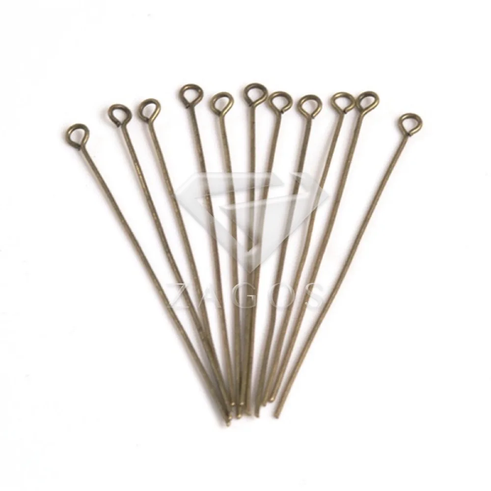 

30g Approx 100-200Pcs 38x0.7mm Eye Pins 21 Gauge Head Pins Making Jewelry DIY Findings 6 Color Choose Wholesale Fast Ship EP0038