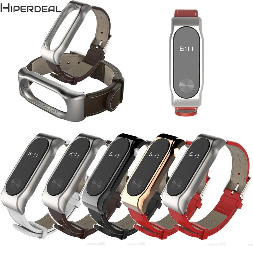 

HIPERDEAL Smart Watch Band For Mi Band 2 Mijoas Fashion Leather Smart Wrist Watch Strap for Xiaomi Miband 2 Correa Mi Band 2