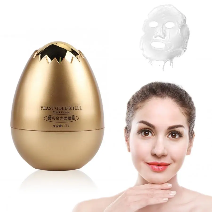 

33gYeast Eggshell Mask Cream Lighten Fine Lines Moisturizing Firming Anti-Aging Nourishing Whitening Cream Skin Care