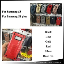10 шт./лот для Samsung S8 S8 plus чехол с клипсой для ремня повышенной прочности с протекторным рисунком и подставкой Чехол для Samsung Galaxy S8 S8 плюс противоударный чехол