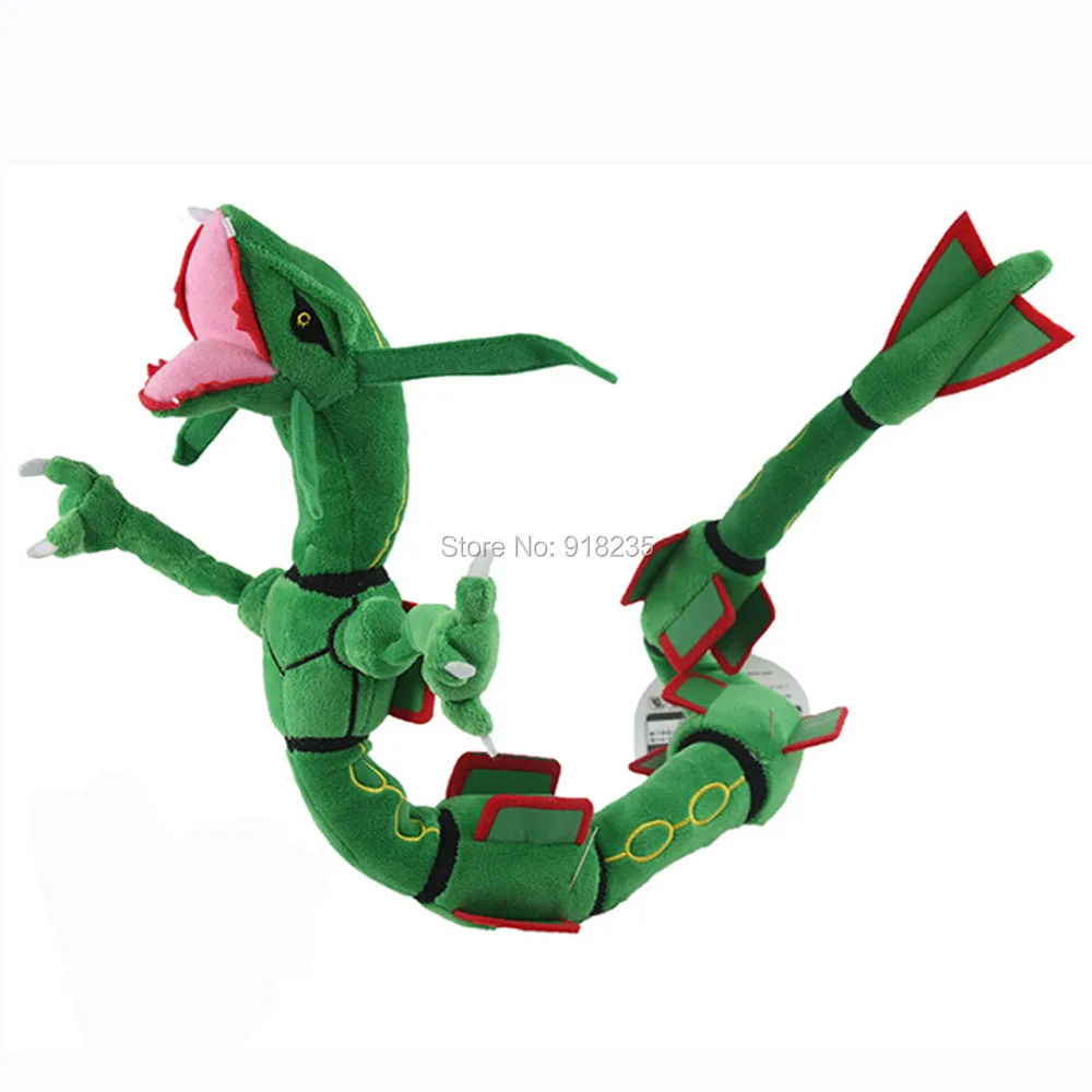 10/Лот Новые 78 см Зеленые Черные Rayquaza Плюшевые игрушки-Драконы мягкие аниме куклы для лучших подарков мягкие игрушки
