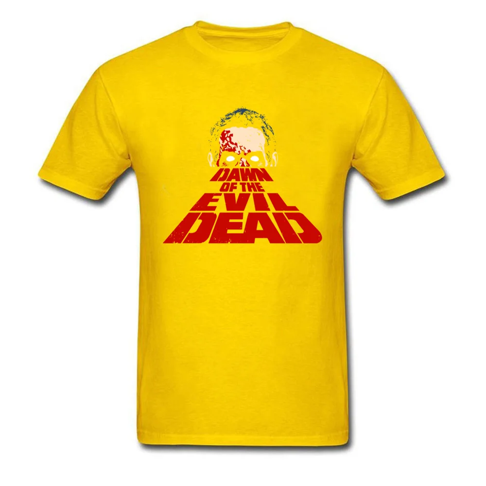 Customized dead by dawn 9403 Tops Tees for Men Classic Autumn Round Neck 100% Cotton Short Sleeve T-shirts Casual Tee Shirts dead by dawn 9403 yellow