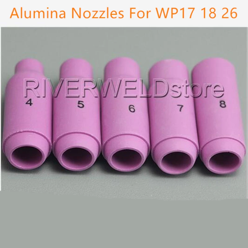 5pcs TIG Long Alumina Ceramic Nozzle Cup for TIG Welding Torch Accessories