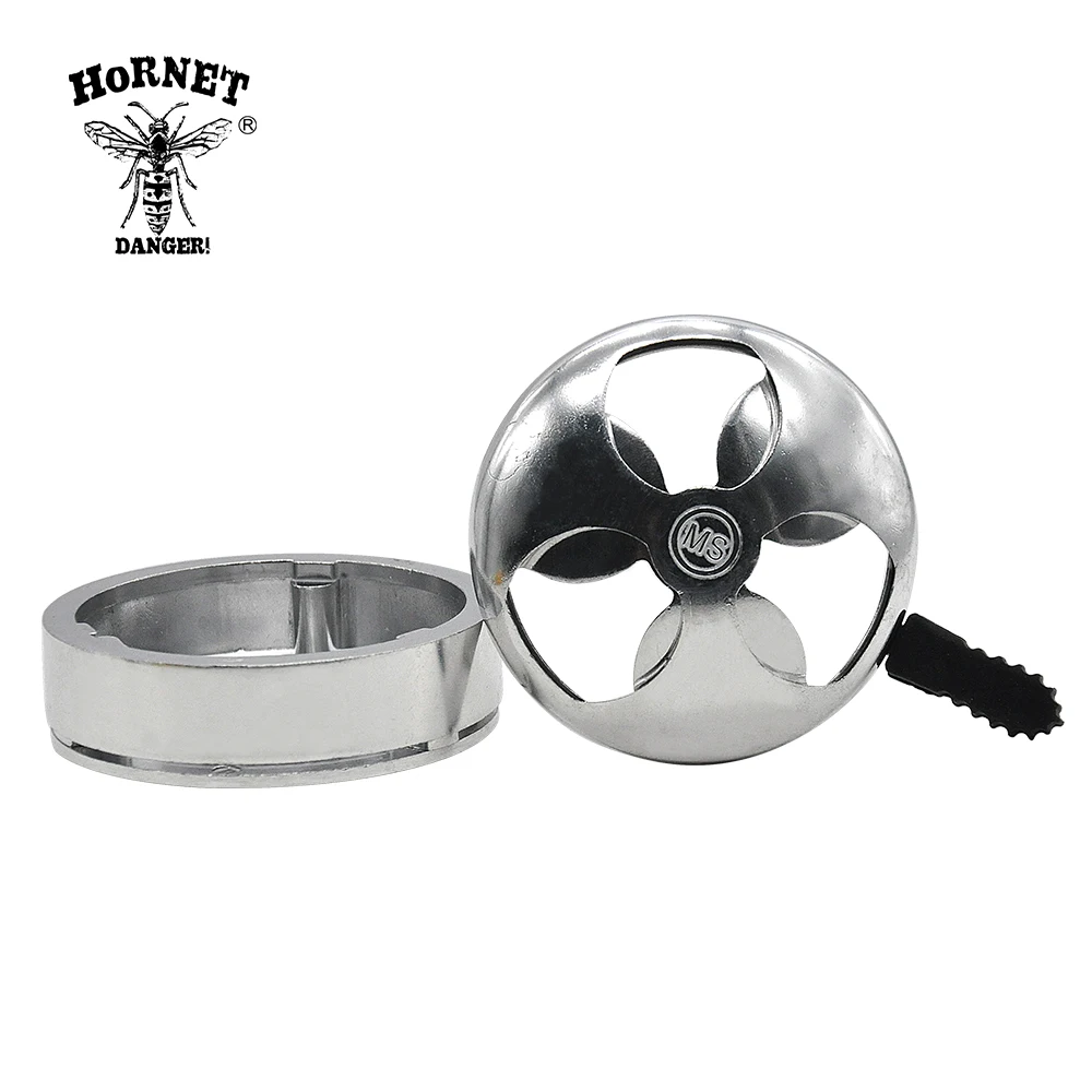 

Silver Metal ''MS'' Shisha Hookah Charcoal Holder with One Handle Heat Keeper Stove