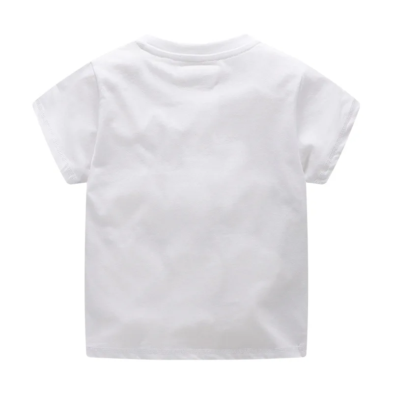 SAILEROAD/футболка с принтом «Трактор» для мальчиков; лето г.; детская одежда; Детские футболки из хлопка; топы для детей; одежда для малышей; шорты