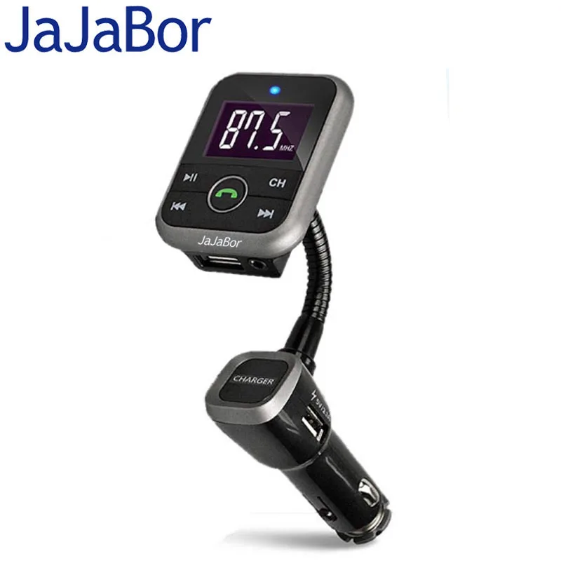 

JaJaBor Bluetooth Kit Car FM Transmitter With USB Charger Car MP3 Player Support USB SD TF Card Wireless Handsfree