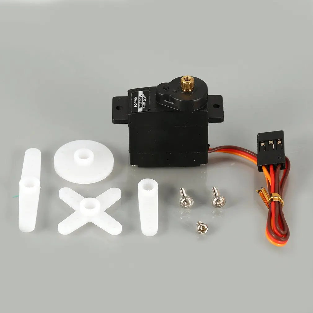 

JX PS-1109MG Metal Gear 4.8V-6V 2.5KG Large Torque Analog Servo For 1/18 RC Car HELI Boat Spare Parts Accessories