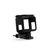 Standard Gopro 5 Accessories Black Frame Mount Protective Case Border Mount Housing for Gopro Hero 5 fat cat c cs2 carbon fiber style protective case for gopro hero2 black