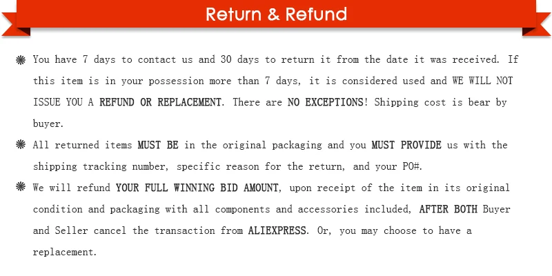 return & refund