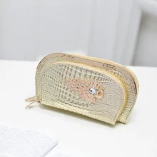 Women Luxury Alligator font b Clutch b font Purse With Phone Package Ladies Crystal Minaudiere font