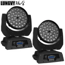2 шт./партия, 36x10 Вт, RGBW 4в1, светодиодные моющиеся движущиеся головки, Zoom, движущиеся лучи, эффект света для сцены, профессиональное Dj оборудование