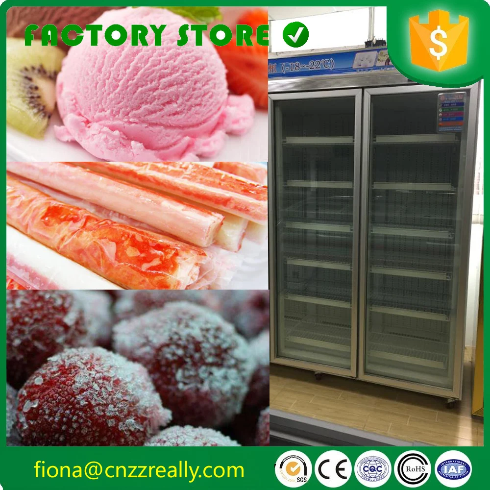 US $1.180.00 18 degrees below zero to zero temperature home fresh keeping drinks frozen ark display with double doors on promotation