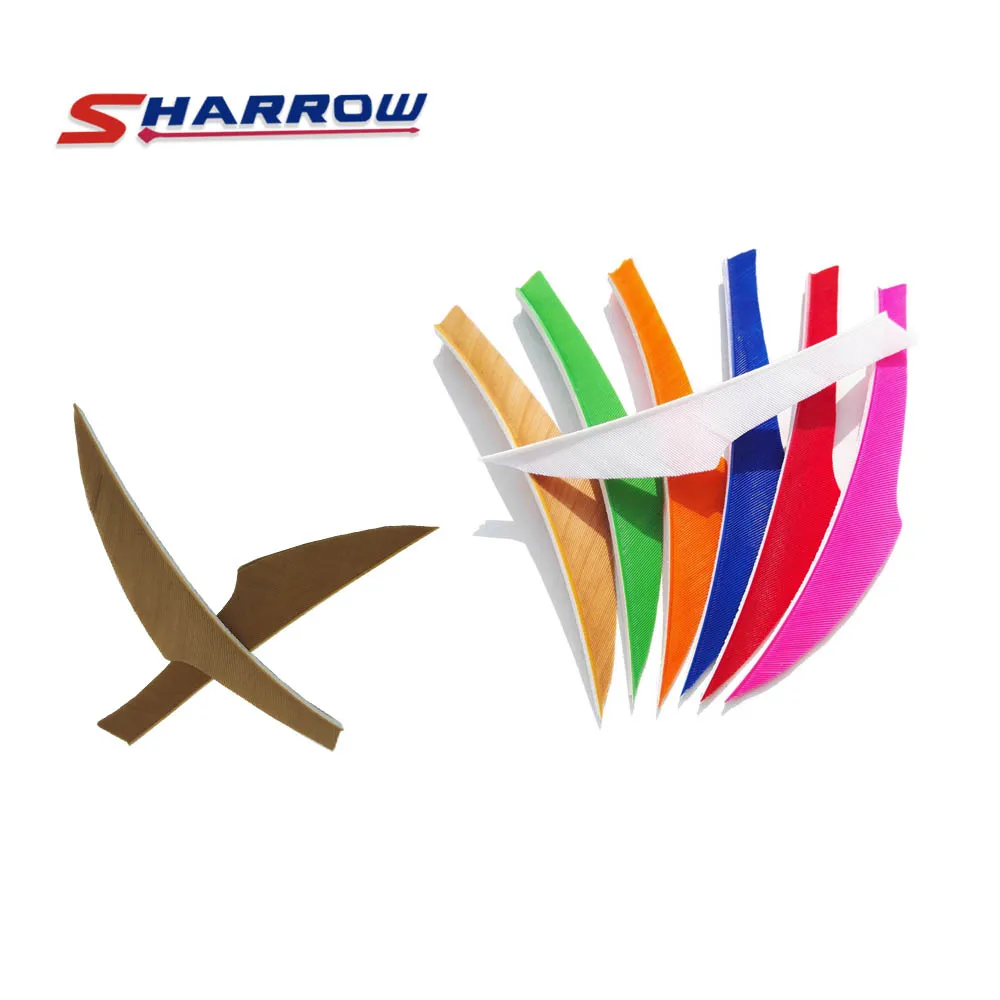 

40 Pieces Archery Arrow Feather 4inch 8-Color For Choice KING Turkey Feather Solid Color Feather