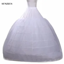 Принцессы 6 Обручи бальное платье нижняя для свадебное платье один Слои Тюль крупнейших Quinceanera платье юбке дешевые кринолин S33