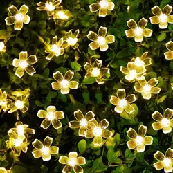 5 м 40 гирлянды светодиодные свет уличная гирлянда Usb Luzes де натальные Cherry Blossom Рождество гирлянды светодиодные ленты для дома Свадебные