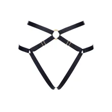 Для женщин пикантные Леггинсы подвязки, пояс на резинке, черная обвязка для тела подвязки бондаж ремень Фетиш Нижнее белье 90-х парные наручные часы из подарки L0010