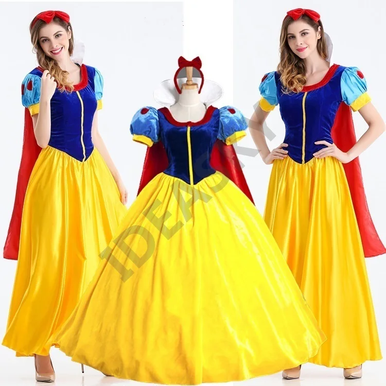 Сексуальные карнавальные костюмы для девочек, нарядное платье принцессы, Белоснежка, косплей на Хеллоуин, для взрослых, для женщин, девочек, детей, детские, детские, вечерние