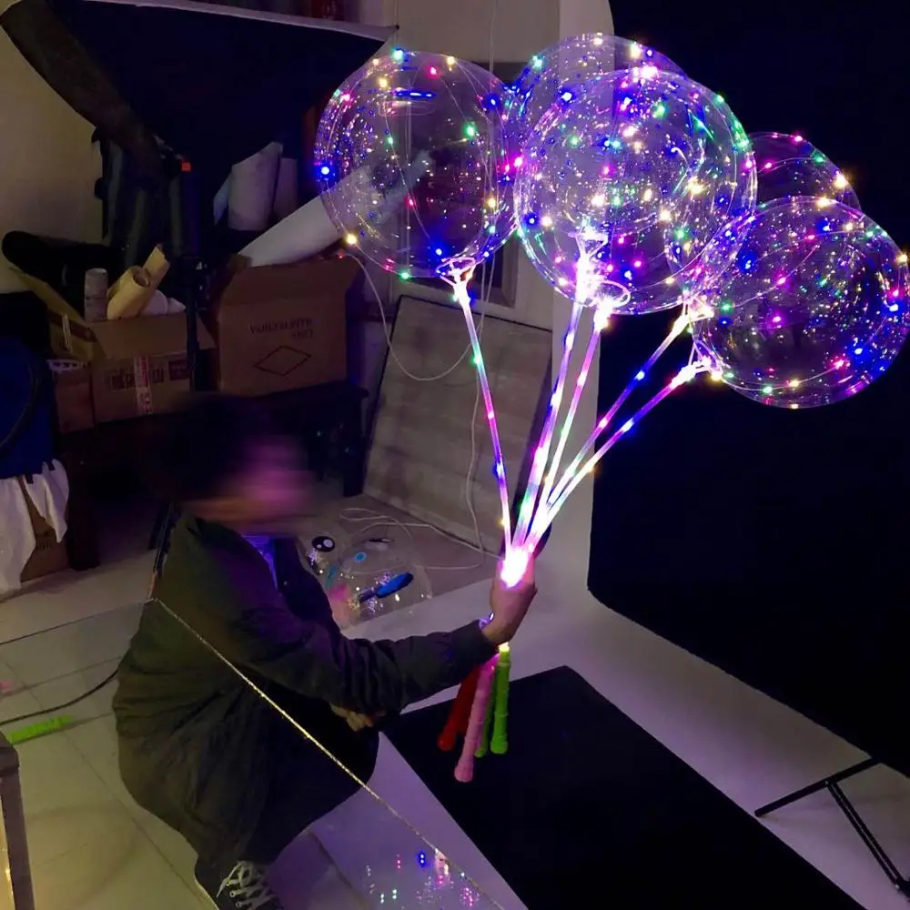 20 дюймов штук воздушные гелиевые светодиодный воздушный шар Globos декоративные