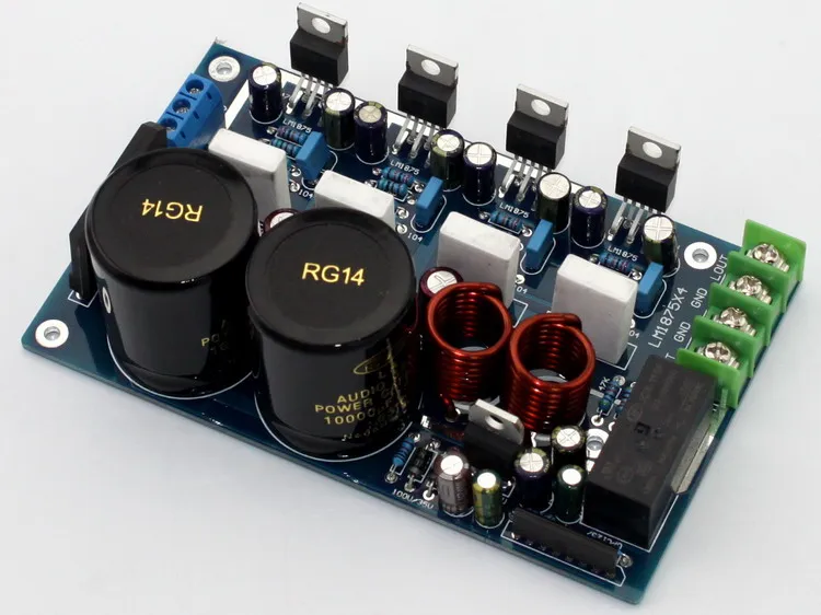 HIFI LM1875T 2.0 channel parallel amplifier board with BTL