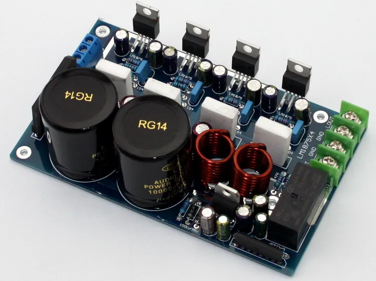 HIFI LM1875T 2.0 kanal paralel amplifikatör kurulu BTL hoparlör koruma  devresi|amplifier board|parallel amplifier2.0 amplifier board - AliExpress