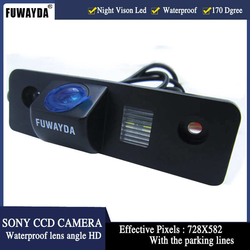 Comprar FUWAYDA visión nocturna 170 ángulo de visión amplio impermeable SONY CCD coche cámara de visión trasera para marcha atrás para VW SKODA ROOMSTER Octavia Fabia