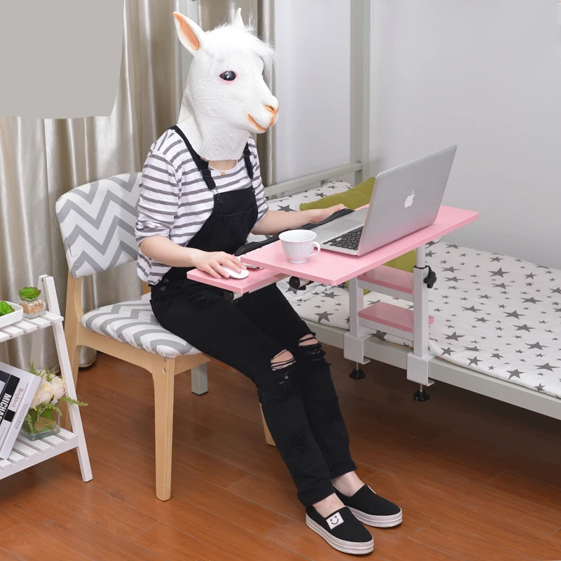 Laptop Table Bed Side Simple Desk Multifunction Adjustable Study Table Dormitory Reversible Desk Lifted Rotation Computer Table Laptop Table Bed Side Simple Desk Multifunction Adjustable Study Table Dormitory Reversible Desk Lifted Rotation Computer Table