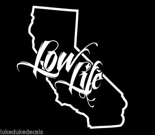 Виниловый контурный стикер Low Life Cali в Сан-Диего штат Калифорния 20 см | Игрушки и