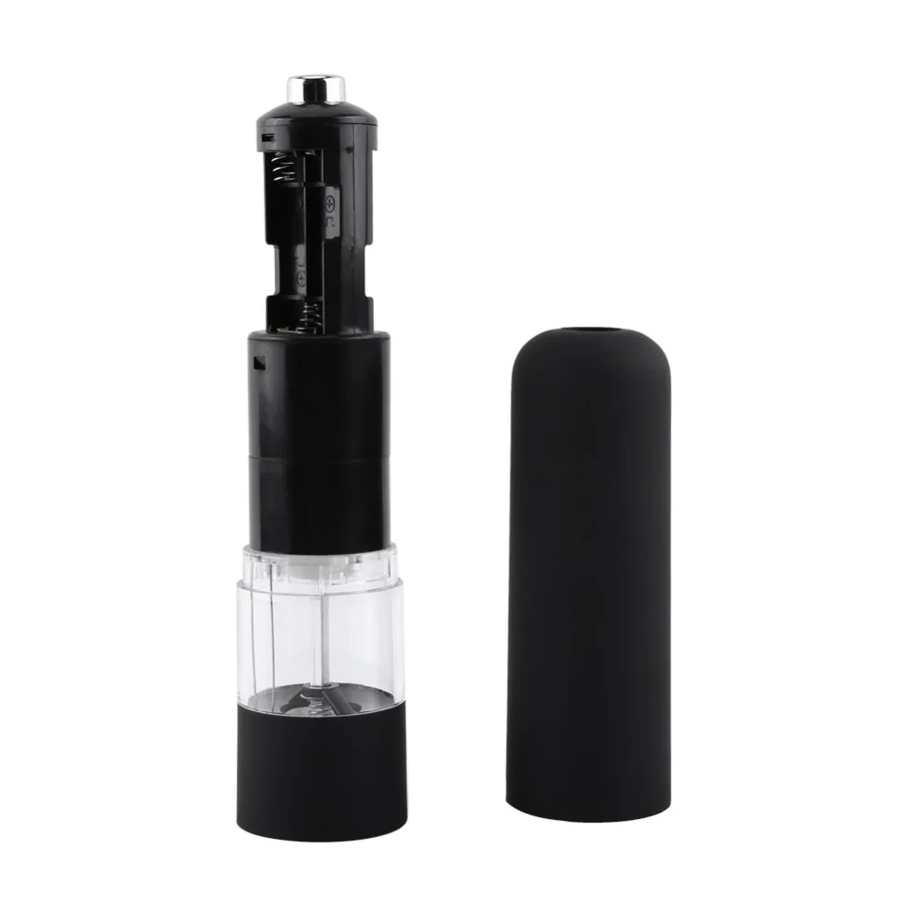 

Black Electric Pepper Herb Mill Salt Spice Grinder Kitchen Tool Gadget Kitchen Accessaries Cooking Tool