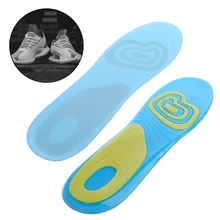 Новинка, 1 пара, Силиконовые ортопедические стельки для поддержки стопы, для спортивной обуви, массажные стельки, мягкая подкладка для мужчин и женщин, L/S
