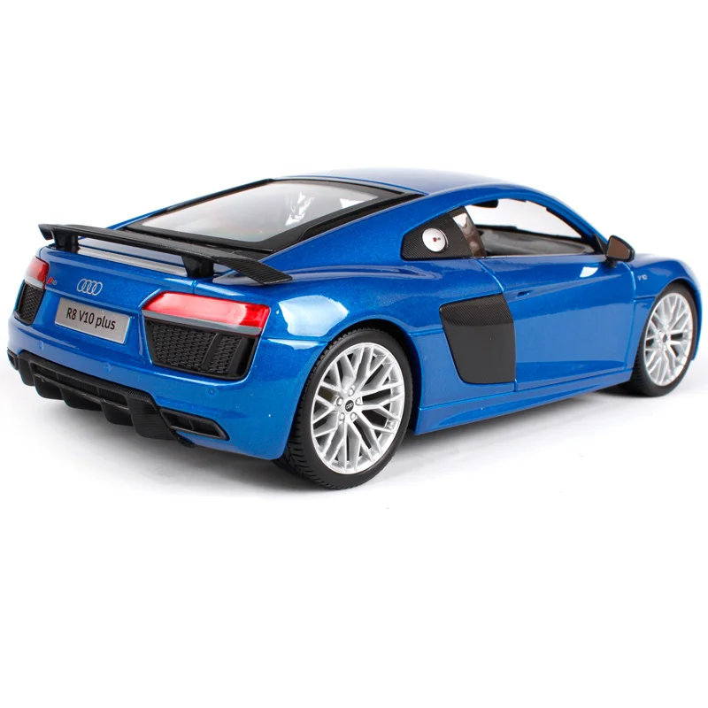 Maisto 1:18 audi r8 v10 plus красно синий литой автомобиль 245*115*65 литье под давлением для