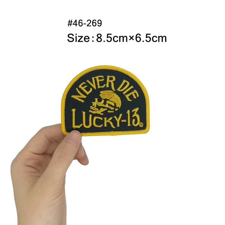 LUCKY thirentien 13 NEVER DIE BIG AL BIRD Мотоцикл HOT ROD Панк Байкер нашивка панк аппликация в стиле рокабилли вышитая железная нашивка