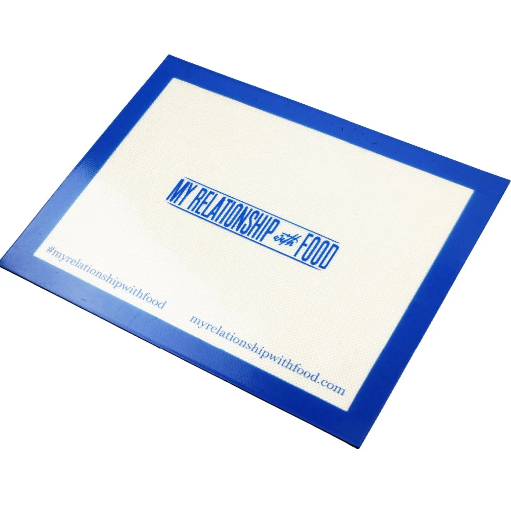 

385x295mm(11.15x11.61'') Silicone Baking Mat Set (2pcs) Half Sheets - Non Stick Cookie Sheets Professional Grade