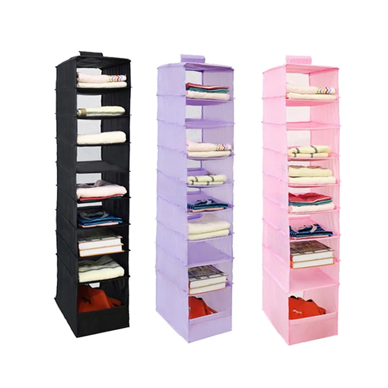 

9 Coats Oxford Hanging Box Organizer Underwear Sorting Clothing Shoe Storage Box Door Wall Closet Organizer Closet Organizer Bag