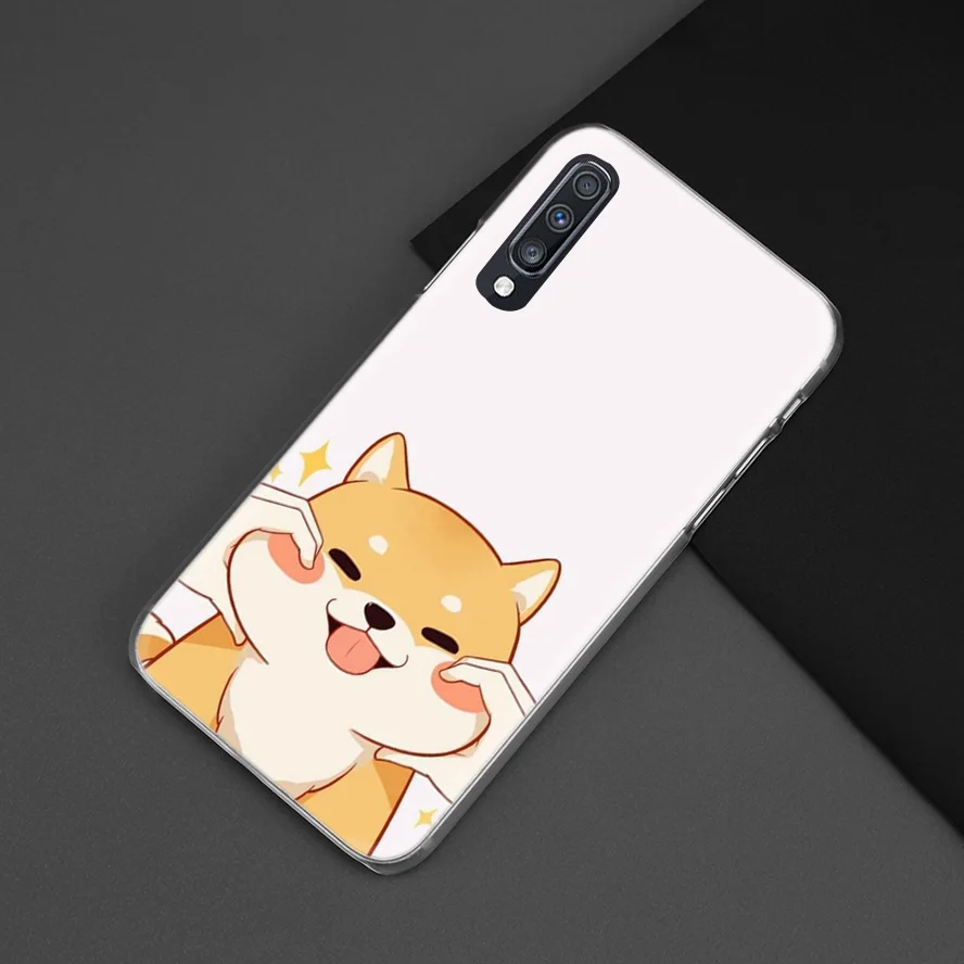 Чехол Kawaii для Samsung Galaxy A50 A70 A20e A40 A30 A20 A10 A71 A50s A9 A7 2018 жесткий прозрачный чехол