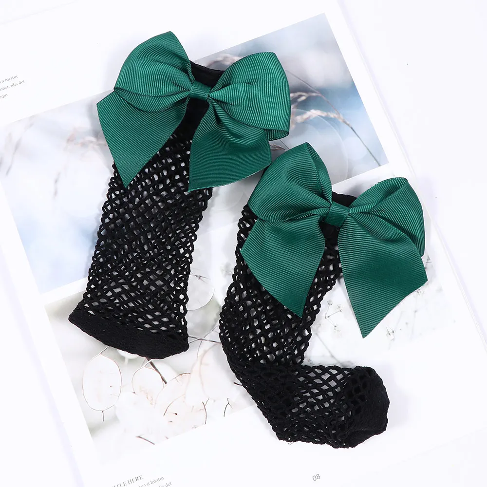 

1Pair Spring Summer Casual Hollow Fashion Women Ruffle Fishnet Ankle High Harajuku Mesh Short Bow Mesh Lace Fish Net Socks