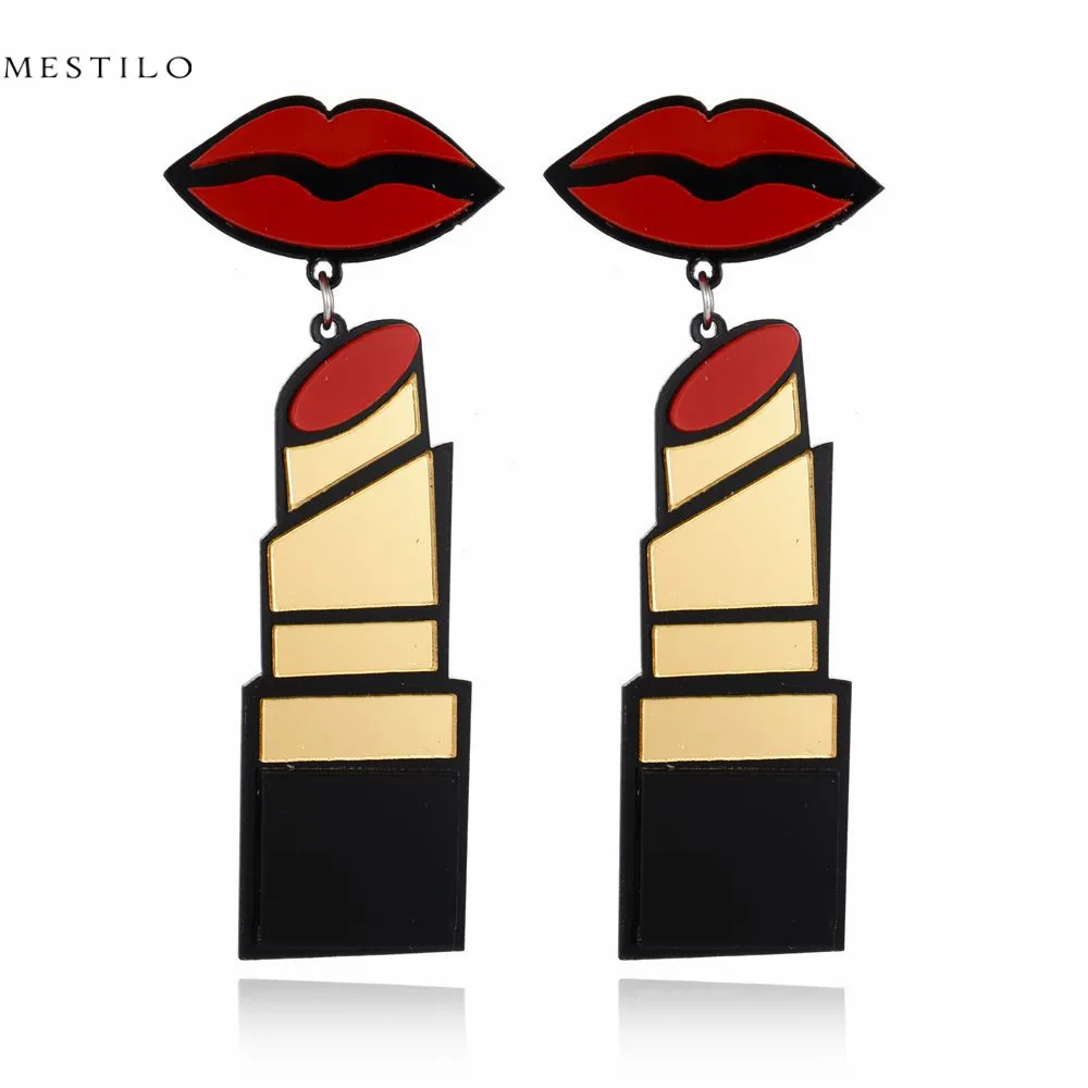 Buy 2016 Sexy Red Lipstick Earring Woman's Fashion