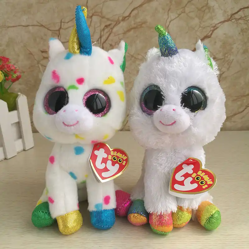 1 Pc Ty Beanie Boos Collection Plush Toy 15cm Pixy Unicorn