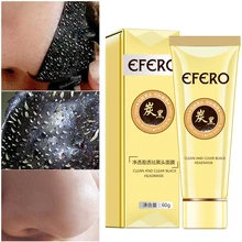Efero, 5 шт./набор, черная маска для лица очищающее средство от черных точек Нос Маска для очищения пор черная маска пилинг средство по уходу за лицом от прыщей уход глубокое очищение blackmask