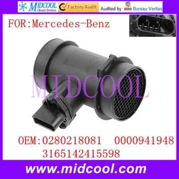 

New Mass Air Flow Sensor use OE No. 0280218081 , 0000941948 , 3165142415598 for Mercedes-Benz