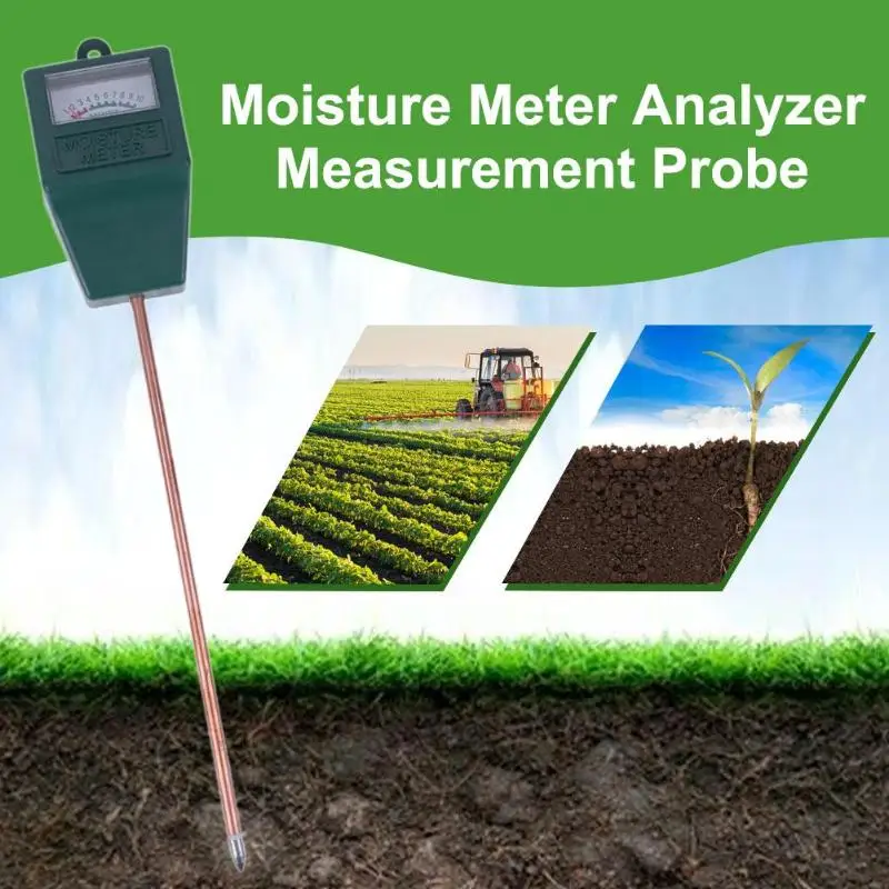 3 in 1 Garden Plant Soil Moisture Meter Sunlight Hydroponics Analyzer Meters for Garden Farm Acidity Moisture PH Measuring Tool