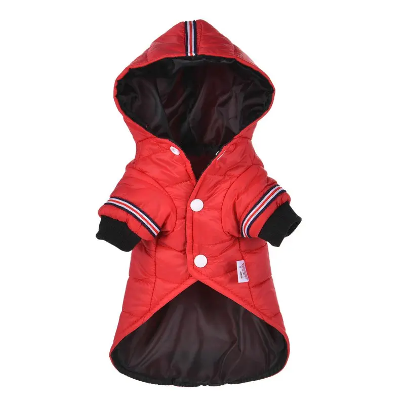 

Winter Pet Dog Clothes Warm Dog Coat Hood Pomeranian Teddy Puppy Outfits Pet Winter Down Jacket For Dogs