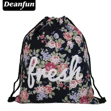 Deanfun Women Backpack 3D Printing Escolar Backpacks Travel Softback Feminina Mochila fresh Drawstring Bag S66