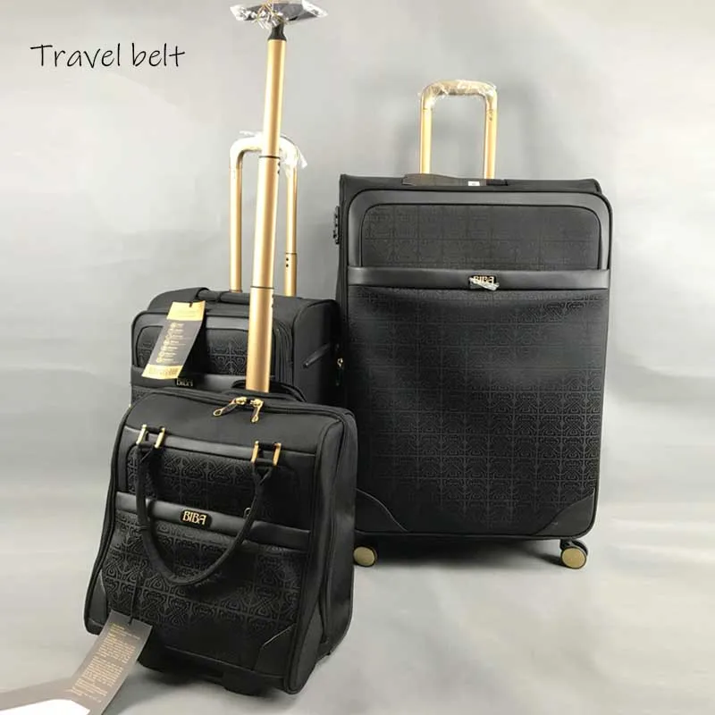 

Extra large volume 28 inch oxford Rolling Luggage set Spinner Brand Suitcase Wheels stripe Carry On Travel Bags