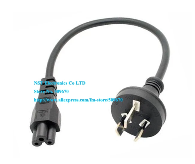 

Short SAA Australia 3Pin Male Plug to IEC C5 Micky Female Power Adapter Cable For Notebook About 30CM/Free Shipping/5PCS